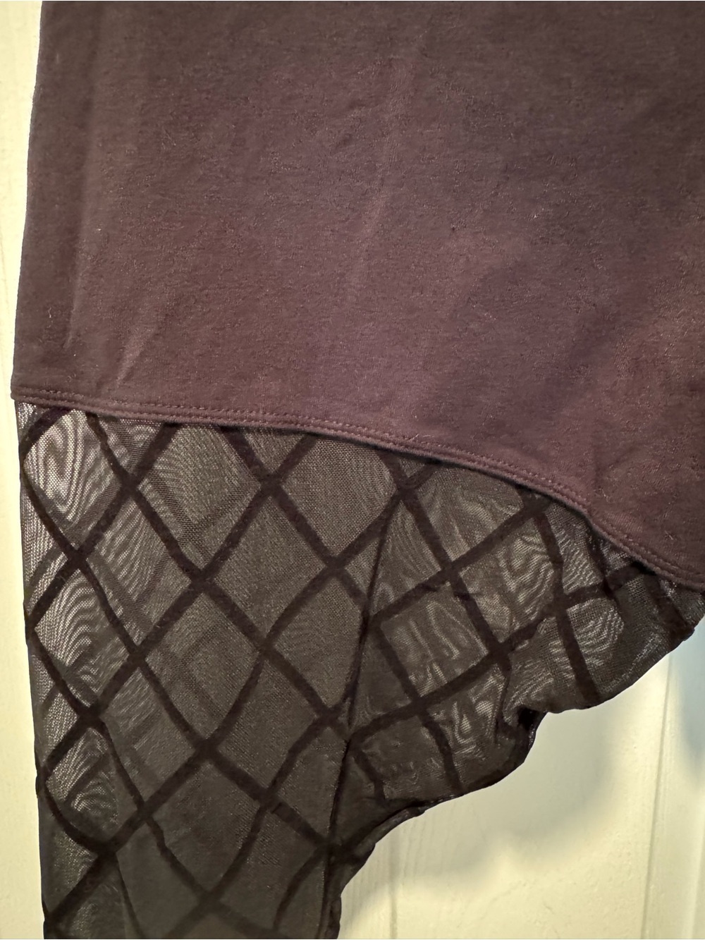 Torrid Women’s Black Mesh Flocked Diamond Leggings - Picture 5 of 6